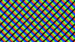 典型 RGB 矩阵中子像素的可视化效果