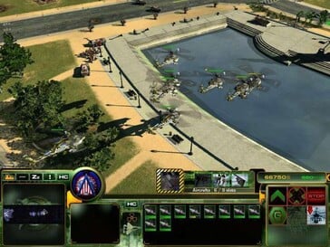 图为:《Act of War》的一张游戏截图。