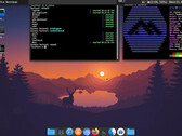 阿尔卑斯 Linux KDE 桌面（图片来源：Reddit 上的 /u/grigio)