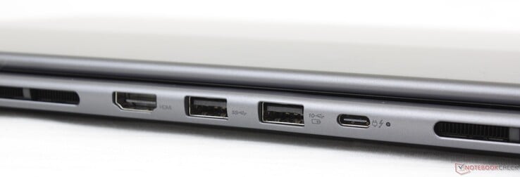 后部：HDMI，2个USB-A 3.2 Gen. 1，Thunderbolt 4 w/ DisplayPort + Power Delivery