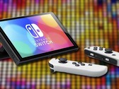 任天堂 Switch 2 很可能在其产品生命周期的某个阶段推出 OLED 版本。(图片来源：任天堂/三星显示器 - 已编辑）