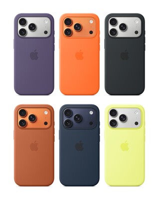 Apple 硅胶表壳。(图片来源：Apple)