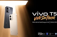 vivo T5 4G 有金色和黑色两种颜色可供选择 