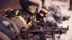 战地 6》中一个派系的士兵手持 SMG。(图片来源：EA）