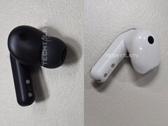 据称是假货的Galaxy Buds 4 Pro（左）和Galaxy Buds 4（右）。