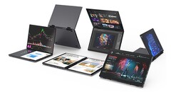 Gathertech Co.Deeku HL108D 是一款两磅重的笔记本电脑,配备双 10.5 英寸触摸屏。(来源:Gathertech on Green Funding)