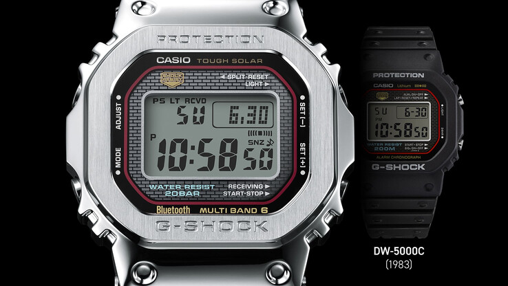 卡西欧 GMW-B5000D-1C。(图片来源：卡西欧）