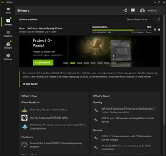 NvidiaGeForce Game Ready 驱动程序 555.99 在 Nvidia 应用程序中下载（来源：Own）