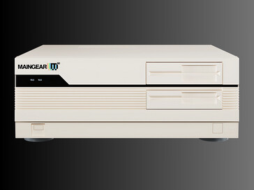 Maingear Retro95 预制游戏 PC 正面图（图片来源：Maingear PR）