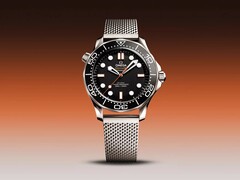 欧米茄海马系列 Diver 300 米潜水表现推出两种橙色配色（图为精钢表壳）。(图片来源：欧米茄）