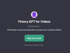 用于视频的 Pictory GPT 可用于 ChatGPT Plus（来源：Own）