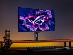 ROG Strix OLED XG27ACDMS 与华硕最近推出的许多 OLED 游戏显示器一样，采用平面外观。(图片来源：华硕）