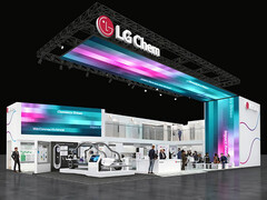 LG 化学展台（图片来源：LG）