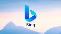 必应（Bing）标志。微软正在大力推广其搜索引擎。