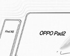 一个新的OPPO Pad 2泄漏。(来源：数字聊天站通过微博)