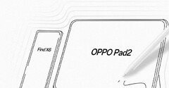 一个新的OPPO Pad 2泄漏。(来源：数字聊天站通过微博)