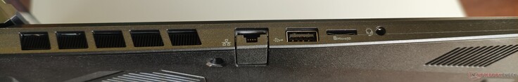 左侧RJ45-LAN、USB-A 2.0、micro-SD、线路输入/输出