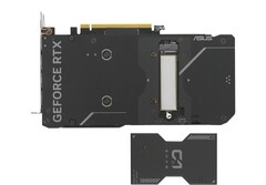 固态硬盘可轻松安装在 GPU 背面（图片来源：华硕）
