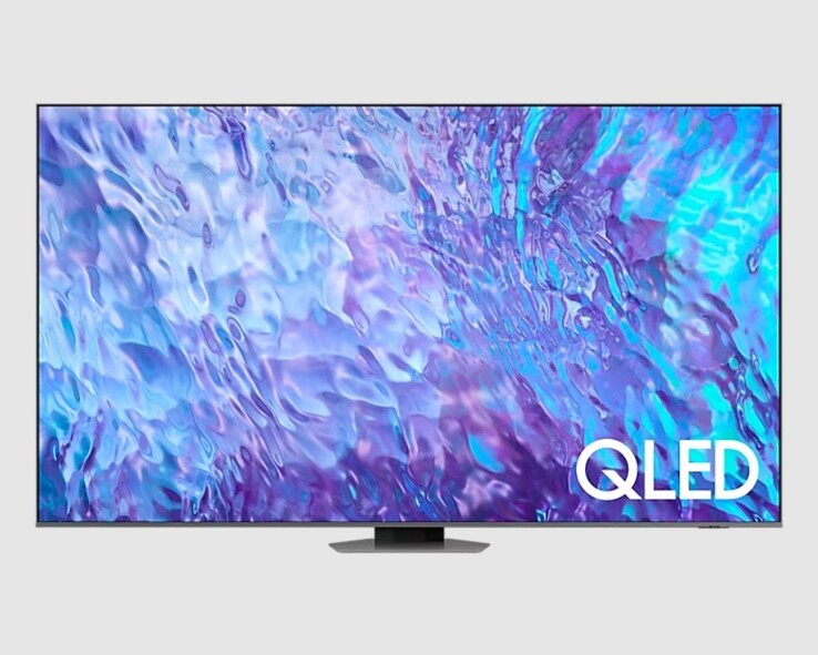 98英寸三星Q80C智能电视。(图片来源：三星）