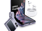OPPO销售的Find N2 Flip有星空黑和月光紫两种配色。(图片来源：Oppo)