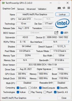 英特尔Ice Lake G7 (64 EU)