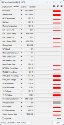 GPU-Z：技嘉GeForce RTX 4070 超级游戏 OC 12G