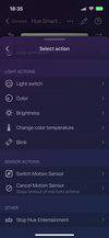 iConnectHue 应用程序 5.9 版改进了开关编辑器。(图片来源：iConnectHue）