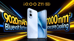iQoo Z11 配备 9020 毫安时超大容量电池 