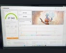 修改后的 RTX 5090 笔记本电脑Time Spy 基准测试结果：总分 27,343 分，图形处理器得分 28,923 分（图片来源：Reddit/u/Pristine_Wing5716）。