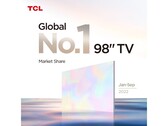 TCL是98英寸电视的 "No.1"。(来源: TCL)