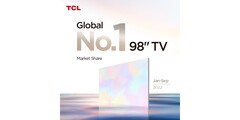 TCL是98英寸电视的 &quot;No.1&quot;。(来源: TCL)