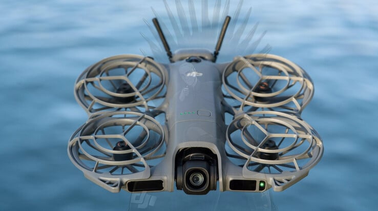 飞行中的 DJI Neo 2 特写。(图片来源:Igor Bogdanov 提供)