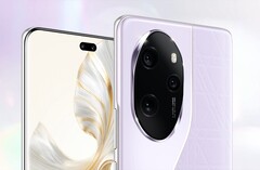 Honor 100 Pro 配备了双前置摄像头和引人注目的摄像头模块。(图片：Honor)