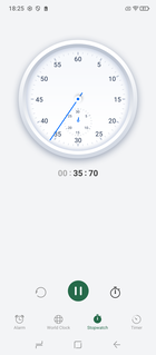 秒表（图片来源：截图 - Sergey Tarasov - Notebookcheck）