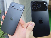 从左到右展示 iPhone 17 Air 和 iPhone 17 Pro 设计的模型。(图片来源：Majin Bu）