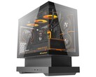 标准版 Floatron F1 mATX 机箱的黑色款。(图片来源：darkFlash）