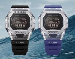 从左到右依次为卡西欧 GBX-100S-1JF 和 GBX-100S-2JF。(图片来源：卡西欧）