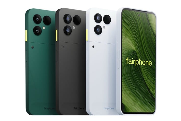 Fairphone 6+ 似乎将推出绿色和黑色两种配色,与图中所示的 Fairphone 6 一样,但白色将被蓝色取代。