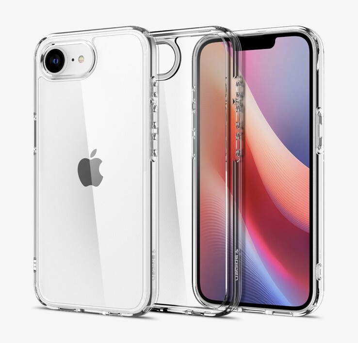 Apple iPhone SE 4 的图片由一家配件制造商泄露。(图片来源：Spigen）