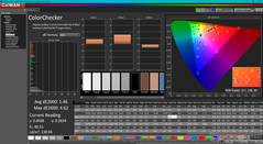 校准前的ColorChecker