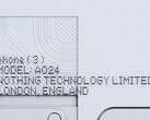 目前，Nothing 手机 (3) 的型号为 "A024"。(图片来源：Nothing）