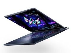 宏碁掠夺者 Helios Neo 16S AI 在 2025 年 CES 上发布，配备 RTX 5070 Ti 笔记本电脑 GPU。(图片来源：宏碁）