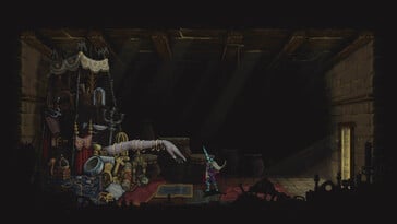 一张展示《Blasphemous 2》中NPC的图片。