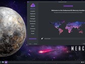EndeavourOS 2025.02.08 水星桌面，安装程序正在运行（图片来源：EndeavourOS）
