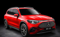 梅赛德斯 GLB 2026：计划于 2026 年中期推出电动和轻度混合动力车型。(图片来源：TopElectricSUV - 渲染图）