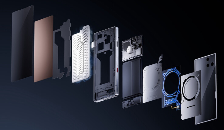 RedMagic 11 Pro 精心设计的冷却解决方案。(图片来源:RedMagic)