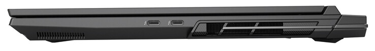 对：Thunderbolt 4（USB-C；DisplayPort，G-Sync），Thunderbolt 4（USB-C；Power Delivery，DisplayPort，G-Sync）。
