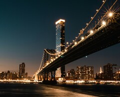 纽约曼哈顿的璀璨夜灯(图片来源:Alejandro Luengo/Unsplash)