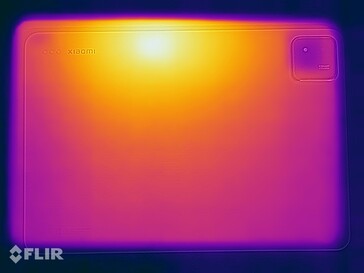 小米 Pad 7 表面温度：底部