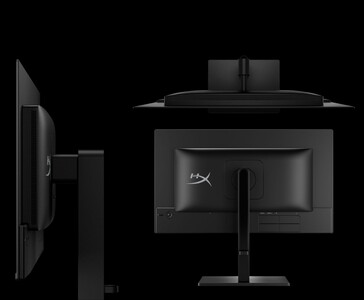 从侧面和背面展示的 HyperX OMEN 27q QD-OLED 游戏显示器(图片来源:惠普)